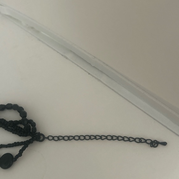 Beaded Choker Necklace Multi Strand Black Premier Designs - Picture 5 of 6